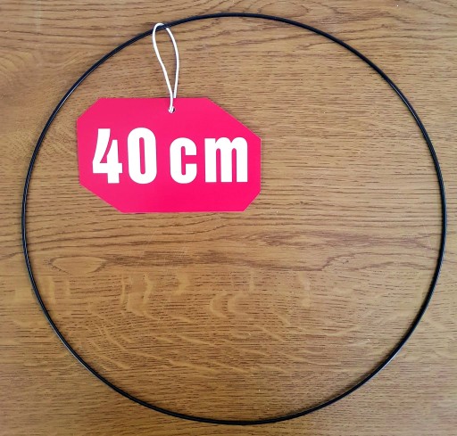 Prsteň lapač snov ČIERNA 40 cm