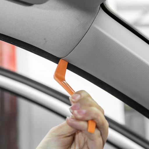 Sťahováky, kľúče, náradie na demontáž čalúnenia, 4 kusy, oranžové
