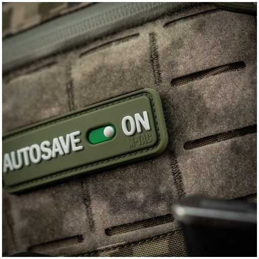 Nášivka Autosave PVC Olive M-Tac emblém