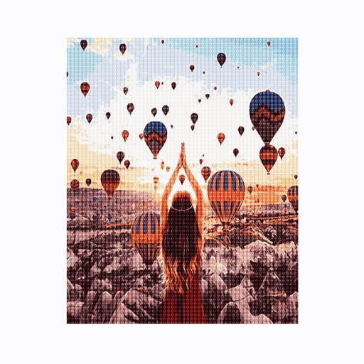 Diamantové vyšívanie Diamantové balóniky 30x40cm DPX-14799