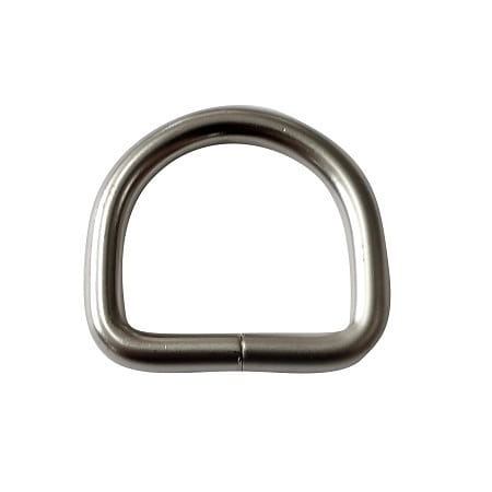 Polkruh 22mm x 20mm x 5mm Kov Matný nikel 5 ks