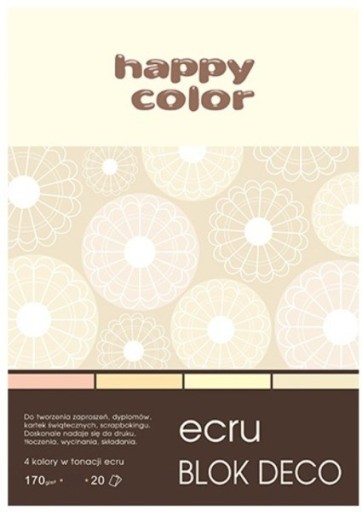 HAPPY COLOR BLOCK DECO A5 20k 170g ECRU KRÉM