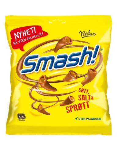 Sladké a slané čokoládové kornútky Smash 100g