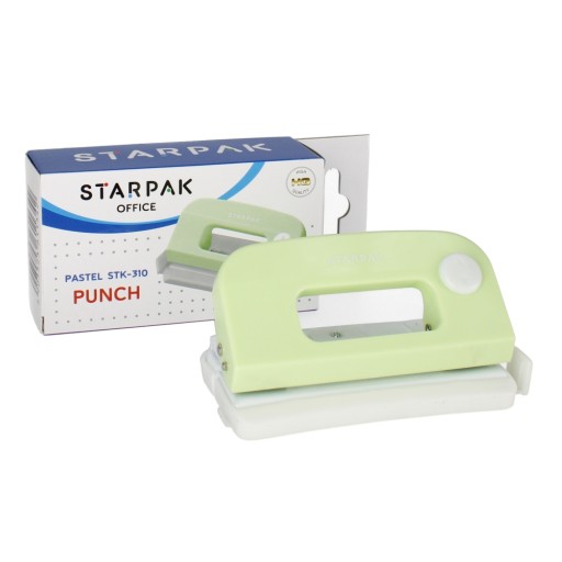 Pastelovo zelená dierovačka 310 STARPAK
