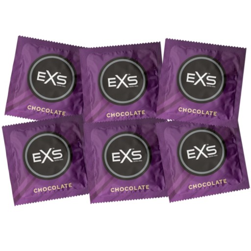 EXS CHOCOLATE vonné kondómy, čokoládová príchuť, sada 12 ks.