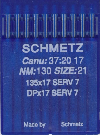 Šijacie ihly 135x17 130 SERV 7 Schmetz 10 ks