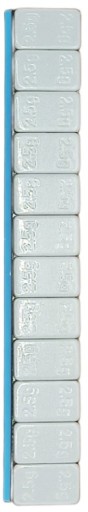 Lepené závažie šedé super tenké super tenké 2,5 g x 12 x 2,7 mm 1 ks