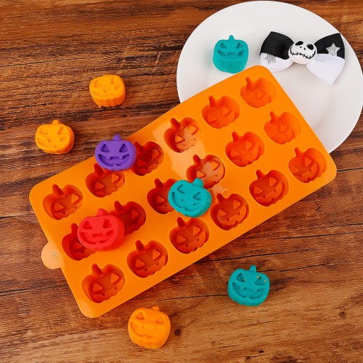 Silikónová forma na mydlové sviečky Halloween Pumpkins 18