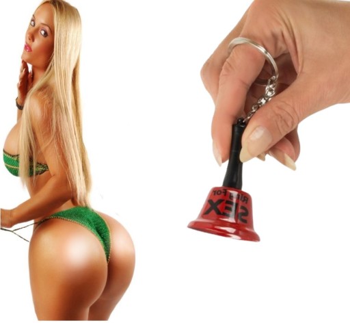 Prívesok na kľúče so zvončekom PRE SEX SEX NA POŽIADANIE Hračka gadgetov