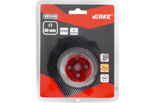 DIEROVÁ PILA BI-METAL FRÉZA FRÉZA VŔTAČKA NA DREVENÝ KOV 40mm BI-METAL