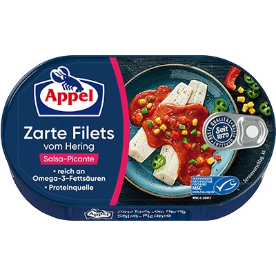 Filety zo sleďov Appel Salsa-Picante 200 g