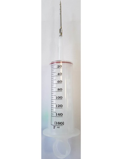 Striekačka na konzervovanie mäsa, 160 ml, veľká, s ihlou