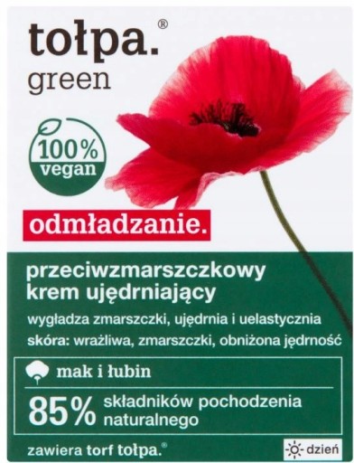 Tołpa zelený spevňujúci krém na tvár proti vráskam omladzujúci 50 ml
