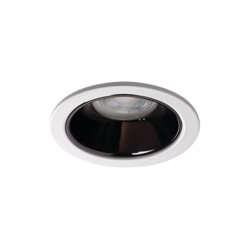 Kanlux GLOZO DSO B/W okrúhle čierne stropné očko