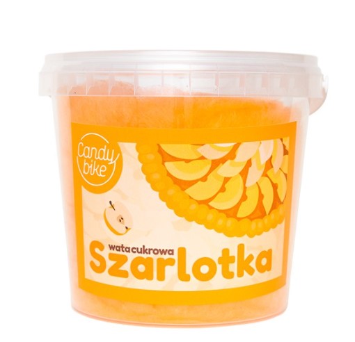 Cukrová vata vo vedierku s príchuťou APPLE PIE 1L