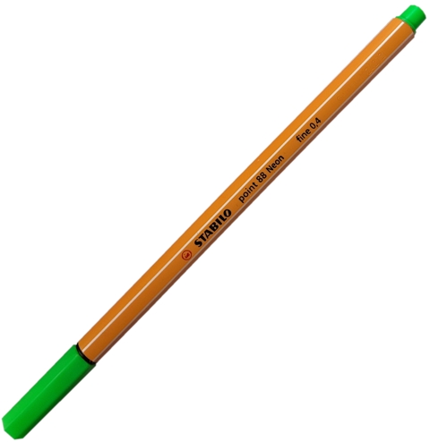 Jemná linka STABILO point 88/033 - Neon Green SZ-81316(53)
