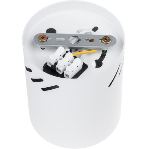 Prisadené stropné svietidlo SPOT LARGE TUBE LED E27 biele okrúhle 12cm