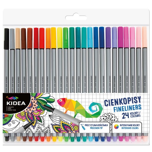 KIDEA jemné linky 24 farieb