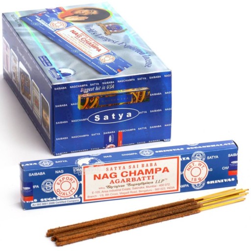 Indické vonné tyčinky Nag Champa 15 g SATYA