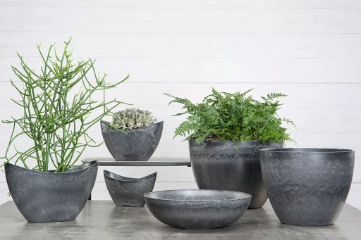 Dekoratívna MISKA RECYKLOVANÝ MATERIÁL, imitácia mramoru, priem. 37 cm