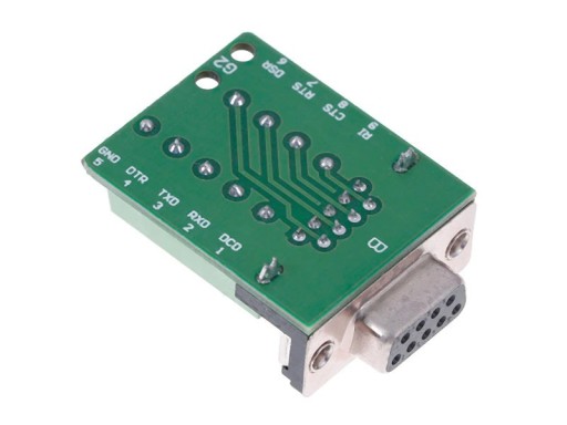545 RS232 DB9 koncový adaptér samica