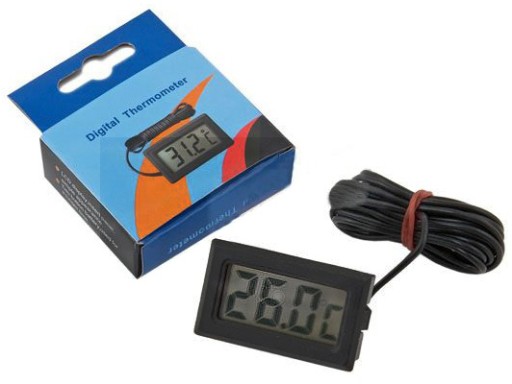 Elektronický LCD teplomer so sondou PRECISE