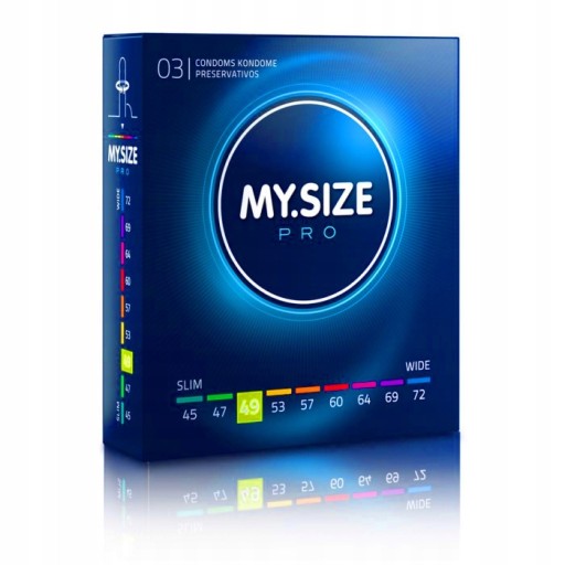 MY.SIZE Pro CONDOMS 49 mm priliehavé, 3 ks