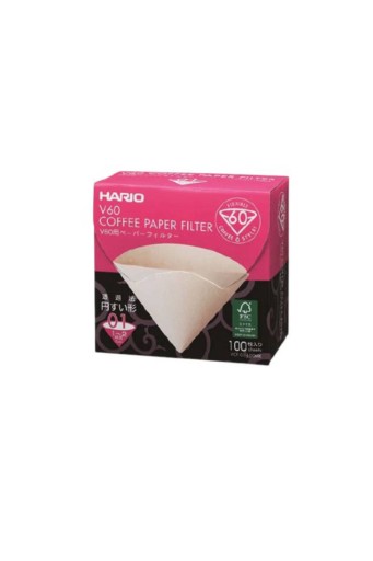 HARIO PAPIEROVÉ FILTRE NA ODKAPÁVANIE HNEDÁ v60-01 100 ks