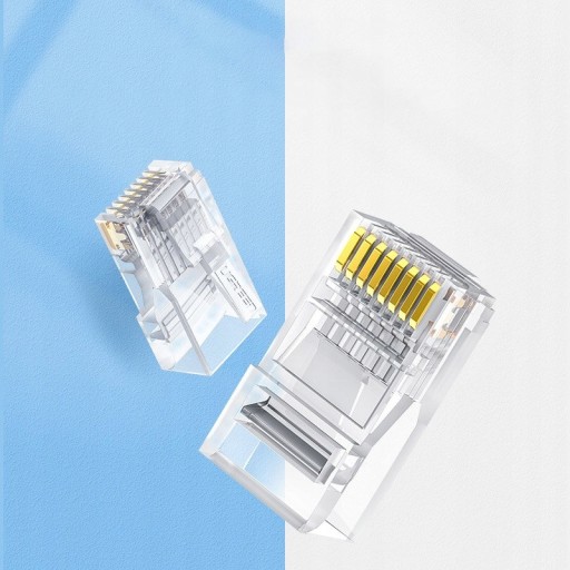 UGREEN SET 10X KONEKTOROVÁ ZÁSTRČKA PRE KÁBLOVÉ KÁBLE RJ45 CAT6