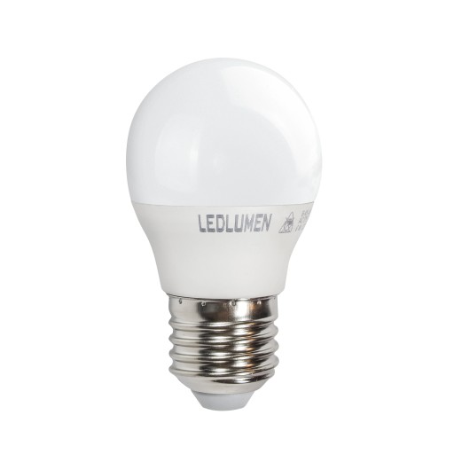 LED žiarovka E27 BALL G45 6W=45W 554lm CCD Úspora energie bez blikania