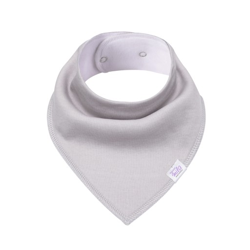 Podbradník 100% bavlna Podbradník Šatka Bavlnená šatka ŠEDÁ 30-35 cm