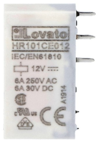 Relé elektromagnetického rozhrania, ovládanie