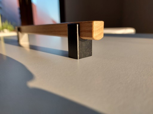 Nábytkové madlo zábradlia v tvare U, dĺžka 242 mm, šírka 192 mm