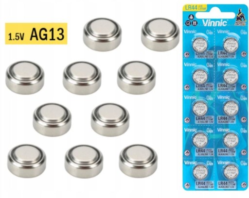10x AG13 LÍTIOVÁ ALKAICKÁ BATÉRIA LR44 F70 L1154
