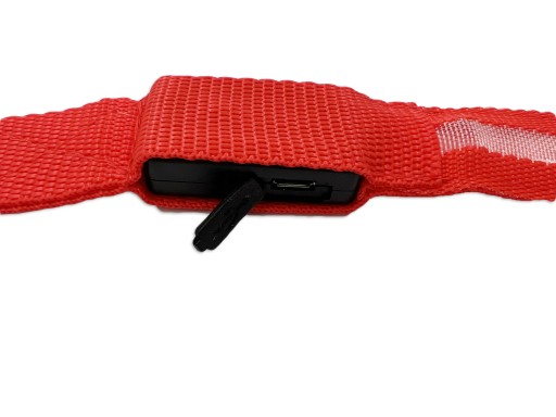 LED USB vodítko pre psa, ČERVENÉ, 120 cm