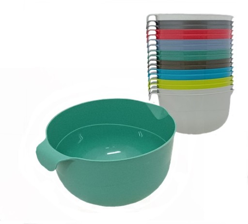 Plastová misa 2 l Ø19 cm s výlevkou šalátová misa KUCHENNA POLSKA