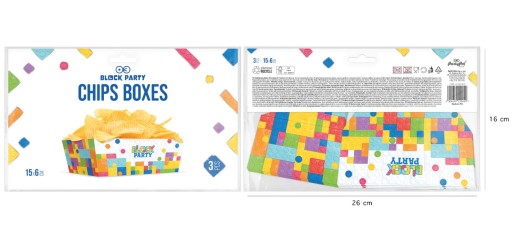 BOX na CHIPS chrumkavé SNACK bloky 3 ks