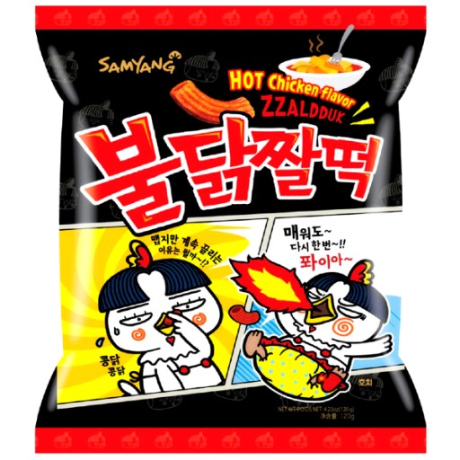 Kórejský snack Zzaldduk Hot Chicken Snack Kórea 120g SAMYANG