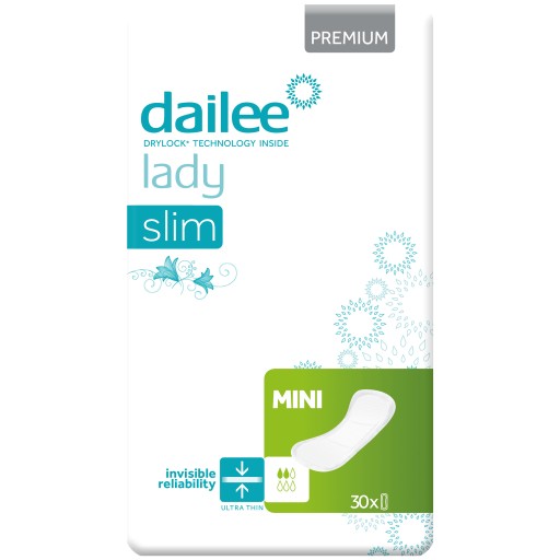 Urologické vložky Dailee Lady Slim Premium Mini, 30 kusov