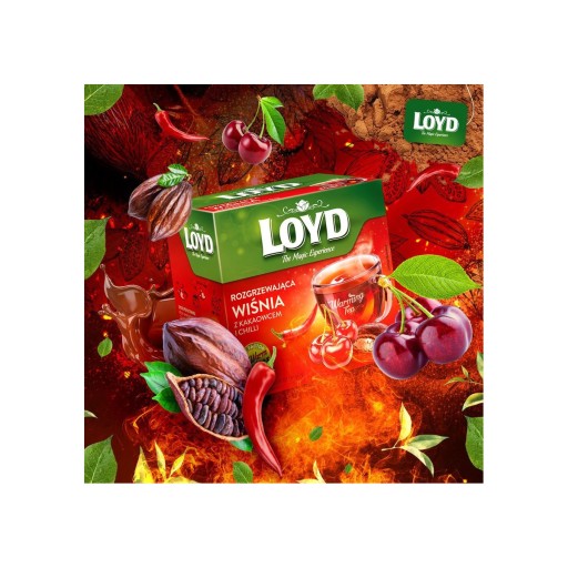 Zimný varený čaj hrejivá čerešňa s kakaom a čili 20 T. LOYD