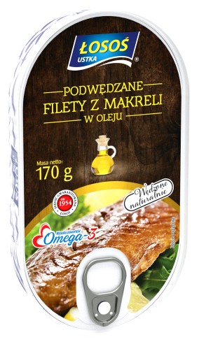 MAKERELOVÉ FILETKY ÚDENÉ V OLEJI 170g LOSOS