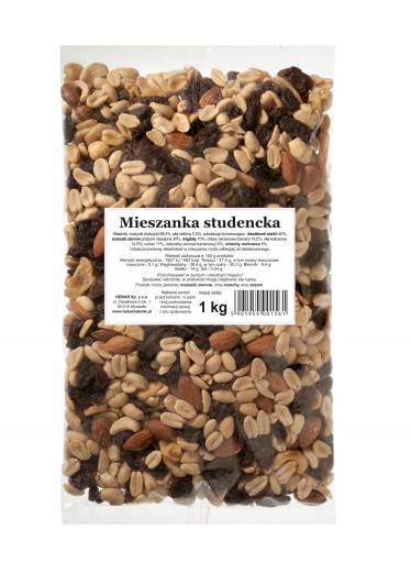 STUDENT MIX 1 KG 1000 G SUŠENÉ ORECH