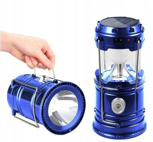TURISTICKÁ LAMPA BATERIE CAMPING SOLAR LED USB baterka