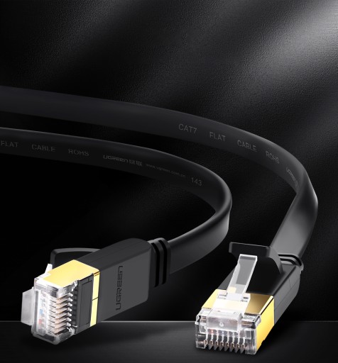 UGREEN NW122 Ethernet RJ45 sieťový kábel, Cat.6A, UTP, 10m (čierny)