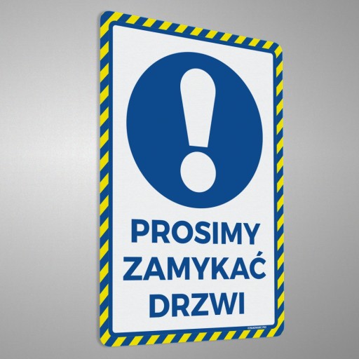 Prosím, zatvorte dvere - nálepka 10x15