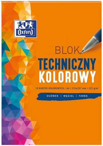 OXFORD TECHNICAL BLOCK A4 10K 225G PASTEL FARBA