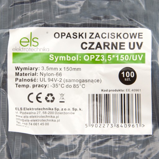 DLHÉ KABELOVÉ VIAZAČKY KABELOVÉ VIAZAČKY KABELOVÉ VIAZAČKY 3,5X150mm