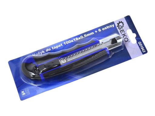 Nôž s lámacou čepeľou 18 mm + 6 NÁHRADNÝCH čepelí
