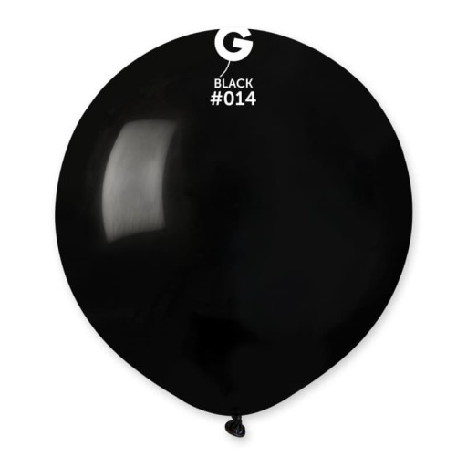 Pastelový čierny balón Gemar 48 cm - 1 ks.