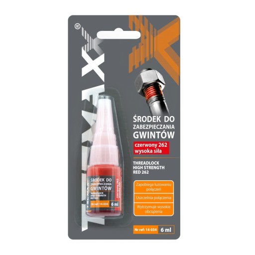 Tecmaxx 14-034 lepidlo na zaistenie závitov 6 ml